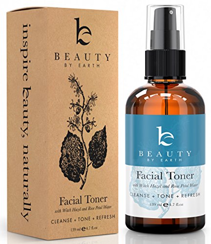 Facial Toner with Witch Hazel and Rose Petal Water 139ml