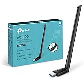 TP-Link Archer T3U Plus Chiavetta WiFi AC1300Mbps, Alto Guadagno, Wireless Dual Band, Adattatore USB, Antenna WiFi Usb per PC