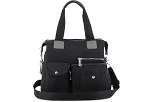 EVEOUT Borsa da Donna Multi Tasche Tela Borsa a Tracolla Borse a spalla Hobo per shopping Lavoro Viaggi Campeggio Scuola 855