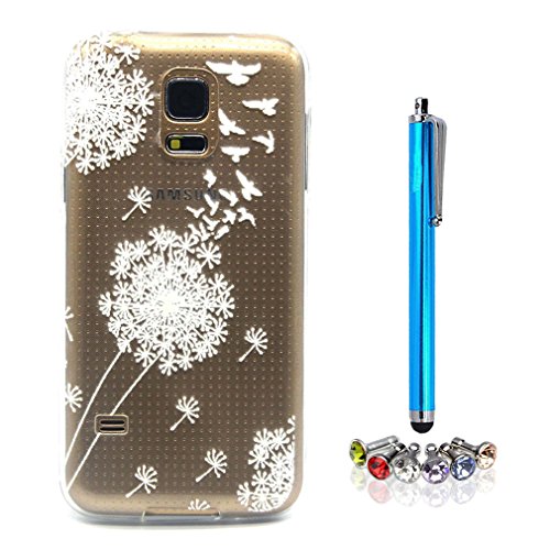 A9H Samsung Galaxy S5 mini Hülle Case Cover Painting TPU Crystal Clear Tasche Handyhülle Schutzhülle 23HUA