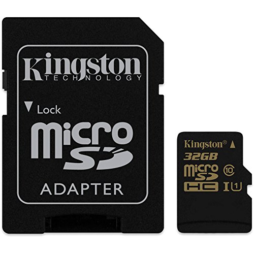 Kingston SDCA10/32GB microSD/SDHC 32GB Speicherkarte mit Adapter (UHS-1, 90Mbps Lesegeschwindigkeit, 45Mbps Schreibgeschwindigkeit)