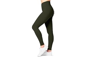 SATINA High Waisted Leggings for Women - Ladies Stretchy Gym and Yoga Leggings, Women's Workout Pants for Comfortable All Day Wear