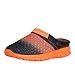 Produktbild Unisex Clogs & Pantoletten rutschfest Hausschuhe Muffin Unten Alltägliche Drag Pantolette Sommer Gartenschuhe Mesh Atmungsaktiv Sommerschuhe Beach Schuhe Sandalen für Damen Herren (EU:42, Orange)