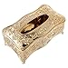 Produktbild EcLife Luxuriöser europäischer Stil Acryl Taschentuchbox KTV Taschentuch Toilettenpapierhalter gold