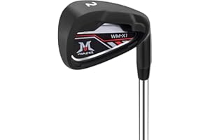 MAZEL Fer de golf individuel pour homme | Fer unique pour club de golf | Ensemble de fers de golf 1-2-3-4-5-6-7-8-9-PW-SW | Cale de golf avec tige en acier pour golfeurs droitiers