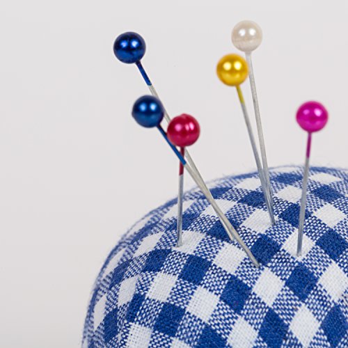 BIG-SAM – Nadelkissen mit Holzteller in Rot oder Blau (Blau) - 2