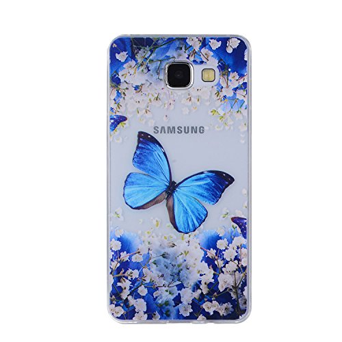 Samsung A5 2017 Hülle,Samsung A5 2017 Hülle TPU Case Schutzhülle Silikon Case,3D Kreative Ultra Slim Soft Licht Klar Transparent Silikon Gel Gomma TPU Hülle Case für Samsung A5 2017 with 5,2 Zoll,Cool 3D Romantic Flower Animal Cartoon TPU Silikon Schutz Handy Hülle Case Tasche Etui Bumper für Samsung A5 2017