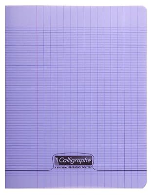 Clairefontaine 35578 Cahier Piqûre Couverture Polypropylène Papier Violet