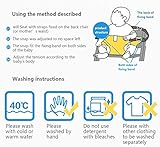 Der waschbare tragbare Reise Hochstuhl Booster Babysitz mit Riemen Kleinkind -Sicherheitsgurt Schätzchenspeicherung den Gurt (6 Farben) - 6