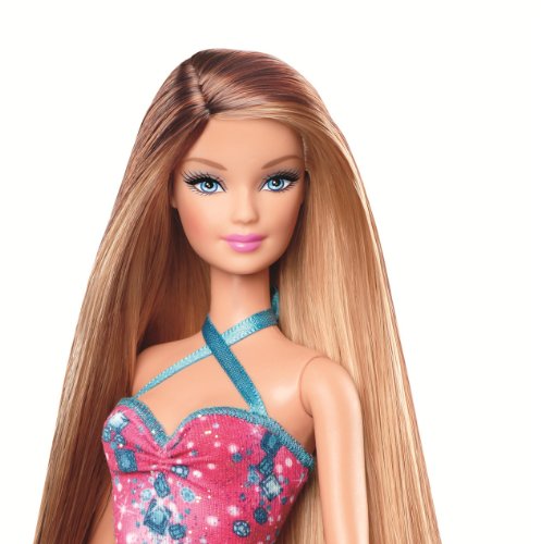 Barbie Long Hair Glam Brown Blonde Doll