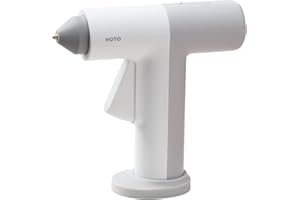 HOTO Pistola per Colla a Caldo Senza Fili, Pistola per Colla USB Ricaricabile, 10 Stick di Colla da 125 mm x 7mm, 30S Calore Veloce, Controllo Temp, Strumento per Pistola per Colla al Litio