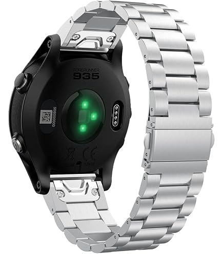 YOOSIDE Cinturino di ricambio per orologio Garmin Fenix 7/Fenix 6/Fenix 5 Plus, 22 mm, in acciaio inox, cinturino di ricambio per Garmin EPIX 2, Fenix 6 Pro, Approach S62, Forerunner 955 (nero