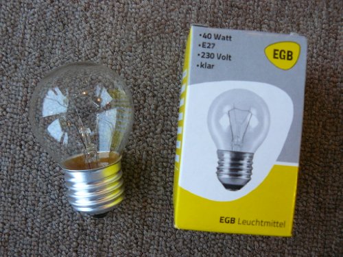 Preisvergleich Produktbild EGB Tropfenglühlampe E27, 40W, klar