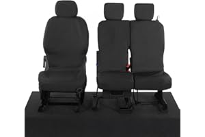 UK Custom Covers SC105BAD3 Tailored Heavy Duty Waterproof Front Seat Covers (3 Seats) Black - To Fit Citroen Berlingo 2008-2018