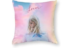 Heqiafan Throw Pillow Case Cushion Home Pillowcase Soft Square Cover Taylor for Decor Bedroom Living Room Couch 18 X 18 Inch
