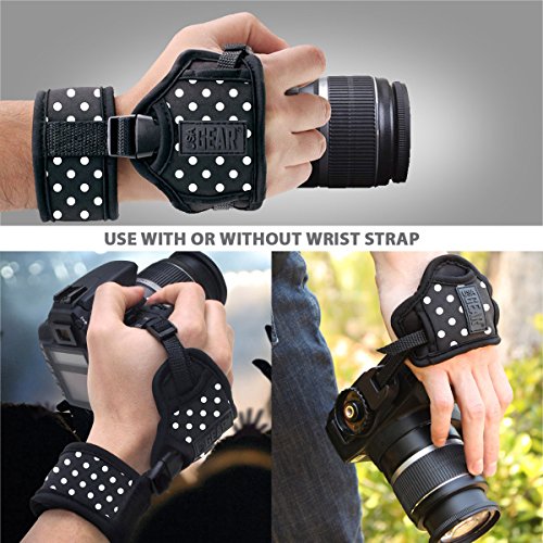 USA Gear Dragonne Grip Sangle Poignet Rapide Appareils Photo Num  riques R  flex et Bridge - Bracelet en N  opr  ne Ajustable Pour Nikon  Canon  Pentax  Panasonic Lumix Et Plus
