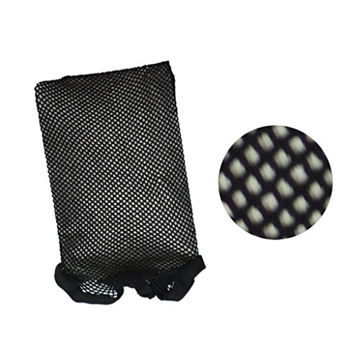 Bigood Wig Cap Open End Mesh Net Liner Weaving Cap Black