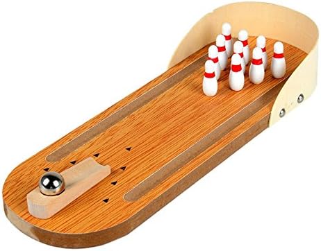 Mini Wooden Desktop Bowling Game Kids Children Developmental Toy Gift Decor Baby House Entertainment Toys