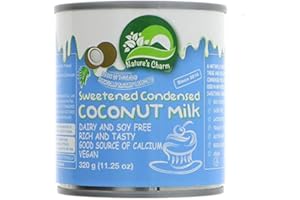 NESHA MARKET Nature's Charm Leche De Coco Condensada 320ml | Sin lactosa (Pack de 6)