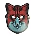 Produktbild AimdonR Halloween Maske,LED Beleuchtung SoundkontrollHalloween Scary Cosplay Maske,Leuchtenden EL Draht Grimasse Leuchtmaske,Fest Karneval Christmas Party Kostüm