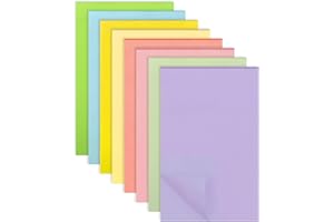 PUEDNO Haftnotizen, 400 Blatt Bunte Sticky Notes, 8 Farben Selbstklebende Klebezettel 100 x 150 mm Super Sticky Notes für Büro Zuhause Schule Sitzung