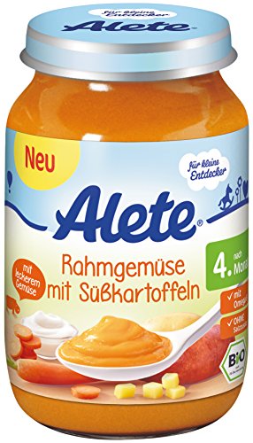 Preisvergleich Produktbild Alete Rahmgemüse mit Süßkartoffeln, 6er Pack (6 x 190 g)