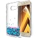 Produktbild LeYi Compatible with Handyhülle Samsung Galaxy A5 2017 Glitzer Hülle,LeYi Flüssig Treibsand TPU Bumper Silikon Smartphone Handy Hüllen mit HD-Schutzfolie für Galaxy A5 2017 Case Cover ZX Blue