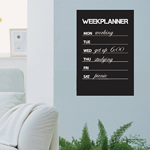 Selbstklebend Wochenplaner Tafel Wandtattoo Plus 1 Kreide 45 x 30 cm - 5