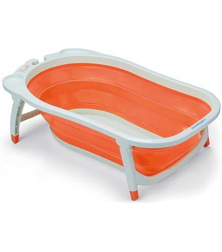 Vasca Da Bagno TEGA BABY Per Neonati - Forma Anatomica, Con Scarico E Tappo, Certificata TÜV, 86x57 Cm, Blu Marino - 3