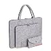 Produktbild Neotter 12,9 bis 13,3 Zoll Filz Tragetasche Abdeckung Tasche für iPad Pro/ Macbook Air/ Pro Retina/ Ultrabook/ Netbook/ Laptop - Grau + Lila