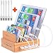 Produktbild ghj nghj Handy Ladestation USB Ladegerät mehrfach Ladestation für mehrere Geräte Smartphone Ladegerät für mehrere Handys USB Ladestation mehrfach aus Bambus mit 5 Kabel