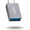 HOSS® Type C OTG Adapter[10Gps]- USB to C Type Converter Which Supports Superfast Data Sync, Compatible for MacBook Pro 2020/2019,iPad Pro 2020 - Color: Dark Gray [1 Pack] (OTG Type c)