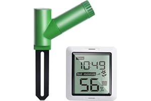 ECOWITT WH0291 Soil Moisture Tester Plant Soil Moisture Sensor Meter with Digital LCD Display for Garden Lawn Potted Plant Care Indoor Outdoor Pairing with GW1100 868MHZ