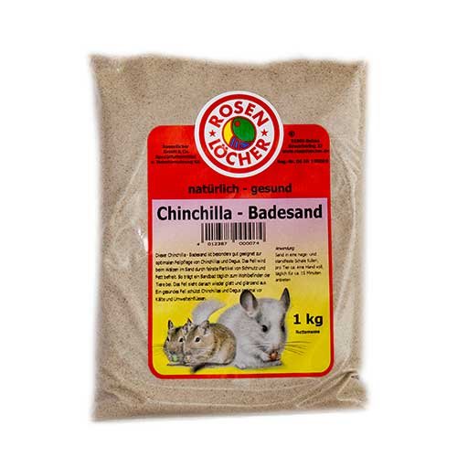 Preisvergleich Produktbild Rosenlöcher- Chinchilla Badesand 1000g