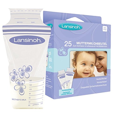 Lansinoh Breastmilk Storage Bags 180ml, Pack of 25