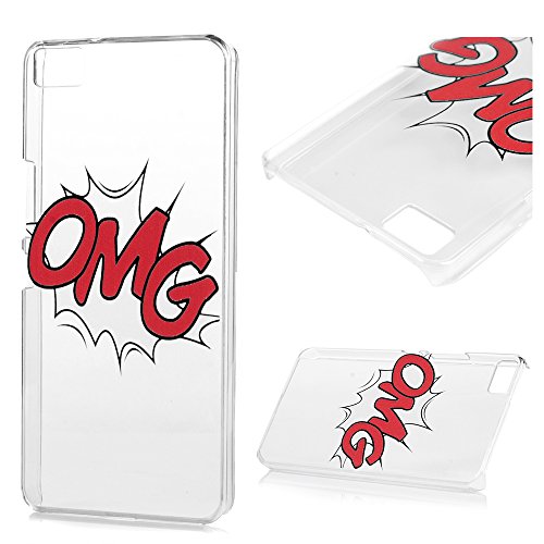 BQ Aquaris M5 Funda Cubierta - Lanveni Carcasa Rigida PC ultra delgada para BQ Aquaris M5 Transparente Protective Case Cover - Patr n OMG Dise o reviews BQ Aquaris M5 Funda Cubierta - Lanveni Carcasa Rigida PC ultra delgada para BQ Aquaris M5 Transparente Protective Case Cover - Patr n OMG Dise o
