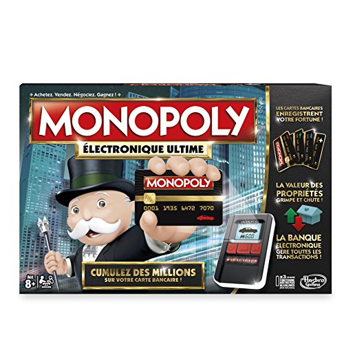 Hasbro - B6677 - Jeu de Plateau - Monopoly Electronique Ultime