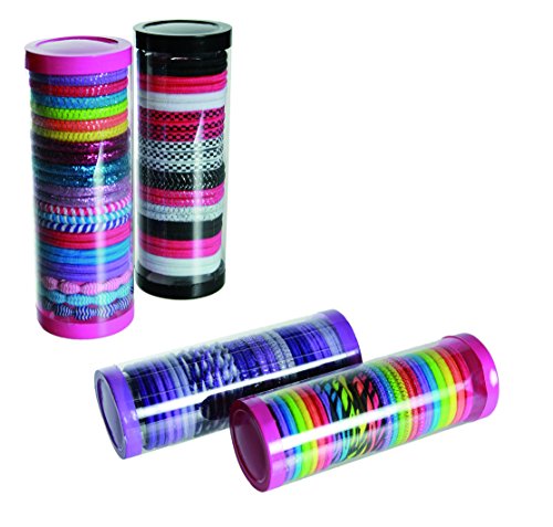 Ponytails & Bunchies - Hair Ribbons/Bands in Purple - Ideal Stocking Filler or Christmas Present For Girls Children Kids Age 3+One Pack Supplied