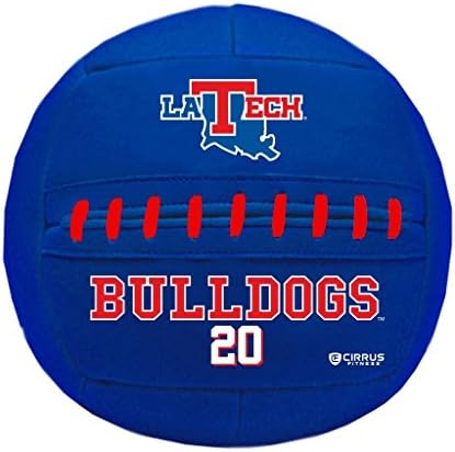 Simply Belle Fitness Medicine Ball, NCAA, Louisiana Tech University, Bulldogs, 20 lb