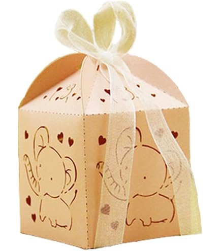 Stock 20 Scatoline Portaconfetti A Forma Di Mongolfiera Arancione – Cartone, 6x4x9 Cm