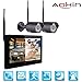 Produktbild Aokin (Touchscreen) Überwachungskamera Set, 2.4G Kabellos NVR Sicherheitssystem mit 9" Touchscreen-Monitor (NO HDD) und 2 * 720p überwachungskamera außen WLAN für die Überwachung des Eigenheims