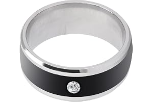 Yechiry NFC Smart Ring Vacker Design Multifunktion Magic Wearable Device för Personlig Integritetslåsning och Datadelning Universal (storlek 13)