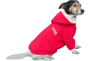 HuaLiSiJi Felpe con Cappuccio per Cani Felpa Cane Piccola Taglia Maglione Cane Taglia Piccola Bellissimi, Tessuto Morbido, Molto Caldo (XXXL, Rosso)