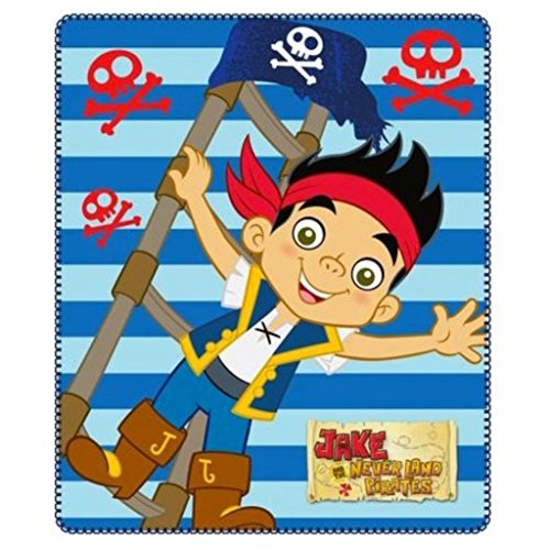 Jake und die Nimmerland Piraten Kinderdecke Decke 120 x 140 cm · Polar-Fleecedecke · Jake and the Never Land Pirates • Decke für Kinder
