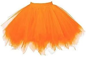 ZLQRSSWK Tüllrock Damen Tüll Rock Unterrock Kurz Ballett Tutu Rockabilly Tütü Mini Rock Karneval Kostüm 80er Jahre Tutu Rock für Erwachsene Mehrlagiger Tüll Petticoat Dress