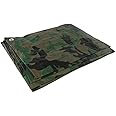 3 x 4 m Camo Tarpaulin Waterproof Heavy Duty Tarp Sheet Cover, Groundsheet - Waterproof, Weatherproof, Frost-Resistant, UV Protection, Universal, Multipurpose, Reinforced Eyelets