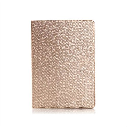 fenrad Luxus PU Leder Smart Case Cover Schutzhülle Schutz Tasche Hülle Etui Hüllen für Apple ipad 6 / ipad air 2 mit Ständer und Auto Sleep & Wake up Funktion + Displayschutzfolie und Eingabestift (Stylus Pen) - Gold