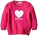 United Colors of Benetton Baby-Girls Heart Print Knit Sweatshirt, Pink (Fuchsia), 6 to 9 months (Manufacturer Size: 68 cms)