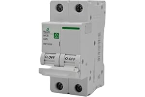 RASMACOR | Interruttore magnetotermico residenziale 2P 25A | RESI9 R9F12225 | CURVA C | Frequenza 50/60Hz | Standard UNE/EN 60898-1 CE | 25 Ampere