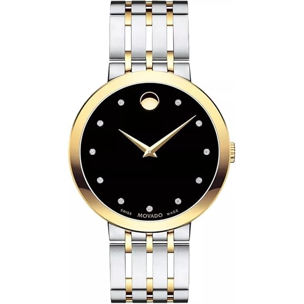 Movado Analog Black Dial Men's Watch-607245 : Amazon.in: Fashion